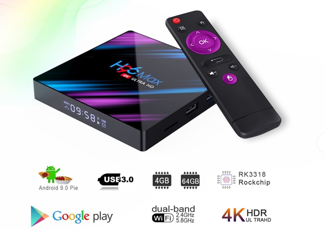 Purple Rain Design Smart Android TV Box