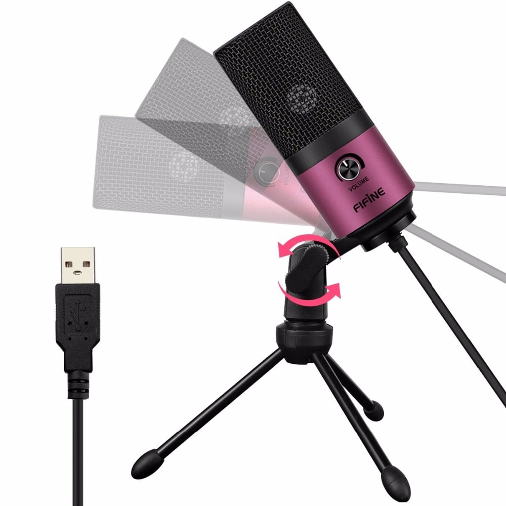 Metal USB Microphone with Tripod